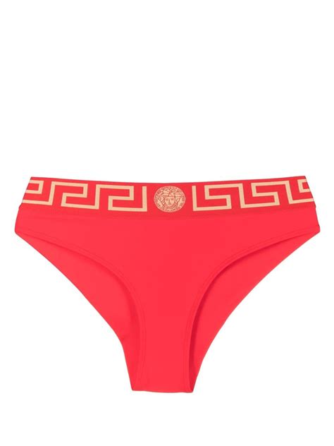 versace red bottoms|Red Greca Border Bikini Bottoms by Versace Underwear on Sale .